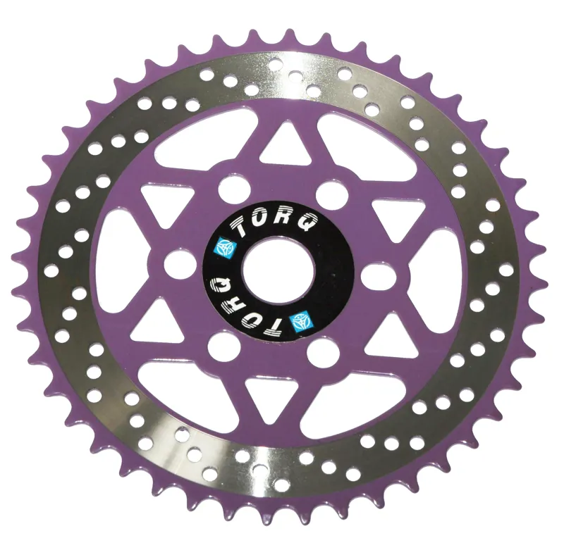 Torq One Piece Crank Chainring 44T Purple
