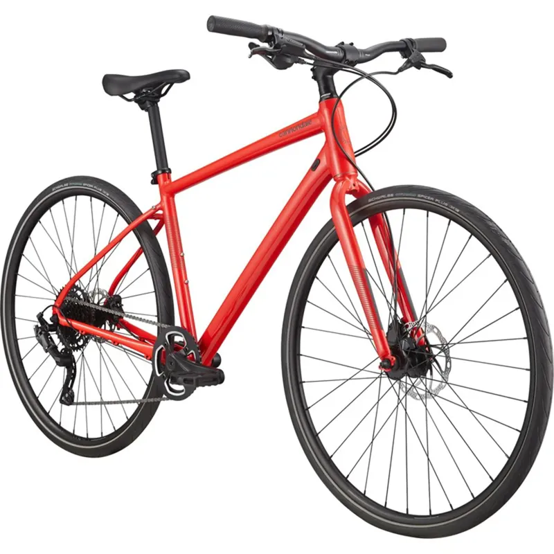 Cannondale Quick 4 700c Sports Hybrid Bike Red-1