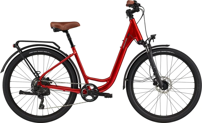 Cannondale Adventure EQ 27.5 Inch Wheel Commuter Hybrid Bike Red