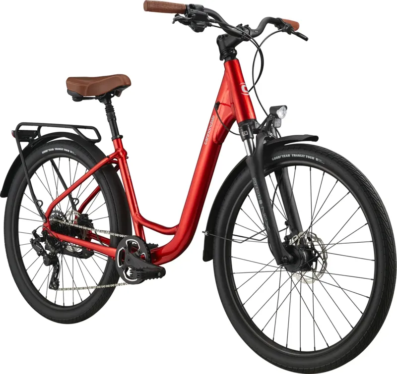 Cannondale Adventure EQ 27.5 Inch Wheel Commuter Hybrid Bike Red-1
