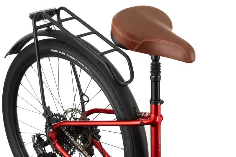 Cannondale Adventure EQ 27.5 Inch Wheel Commuter Hybrid Bike Red-4