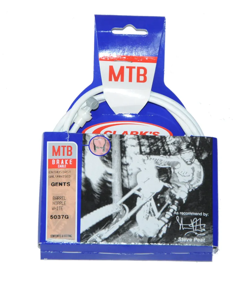 Clarks MTB Brake Cable White