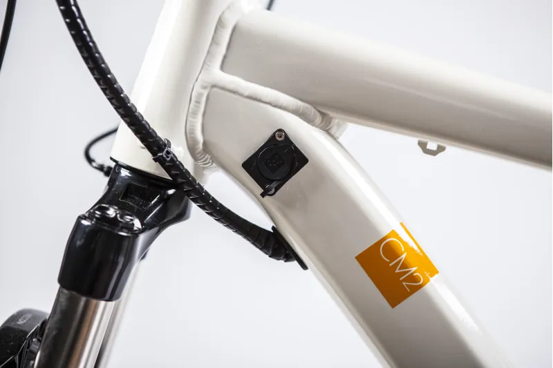 E-Flow CM-2 Electric Mountain Bike Shiny White Pearl 27.5 Wheels-6