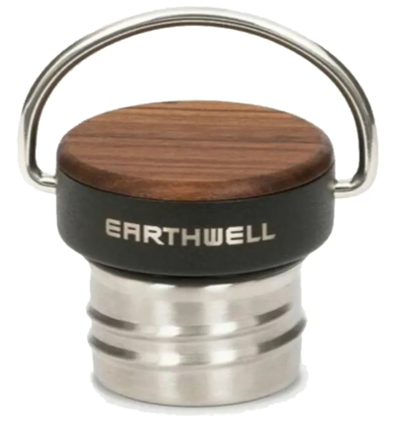 Earthwell Woodie Vacuum Bottle 650ml Walnut Cap/Sequoia Pine-1