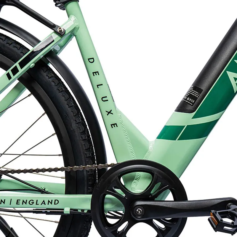 Ampere Deluxe Step Through 700c Wheel Electric Bike Green-1