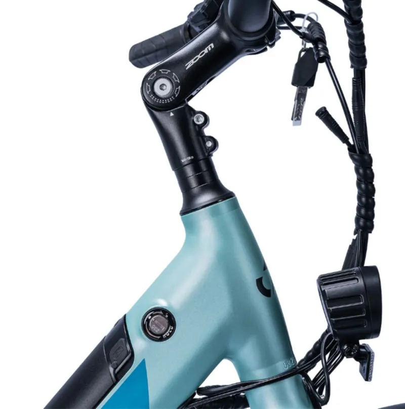 Ampere Deluxe Step Through 26 Inch Wheel Electric Bike Blue 14Ah-6