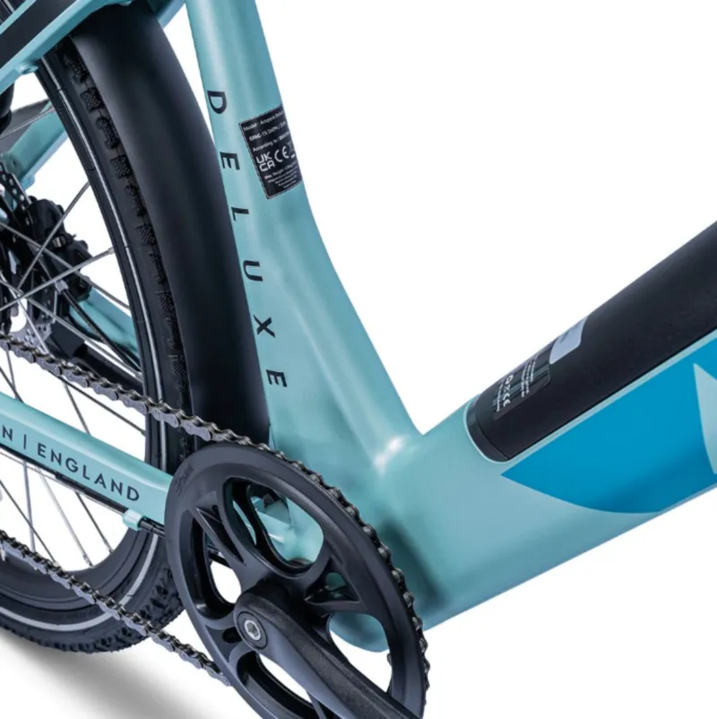 Ampere Deluxe Step Through 26 Inch Wheel Electric Bike Blue 10Ah-3