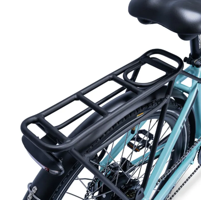 Ampere Deluxe Step Through 26 Inch Wheel Electric Bike Blue 10Ah-13