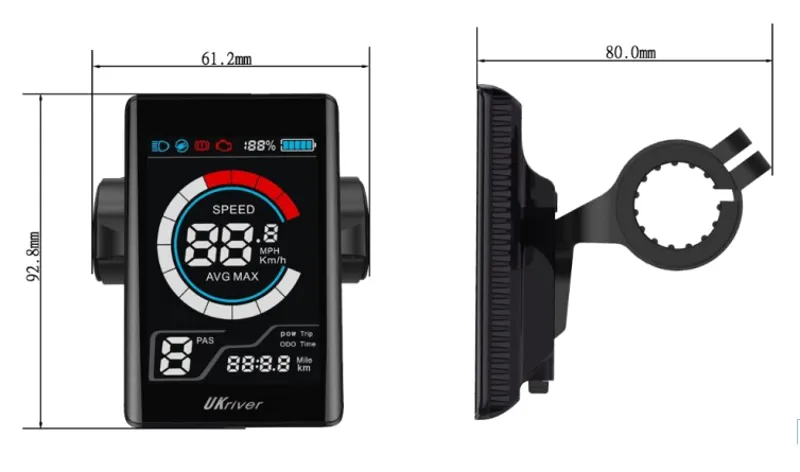 Ampere X-Trail/Deluxe/Hilux Colour LCD Display