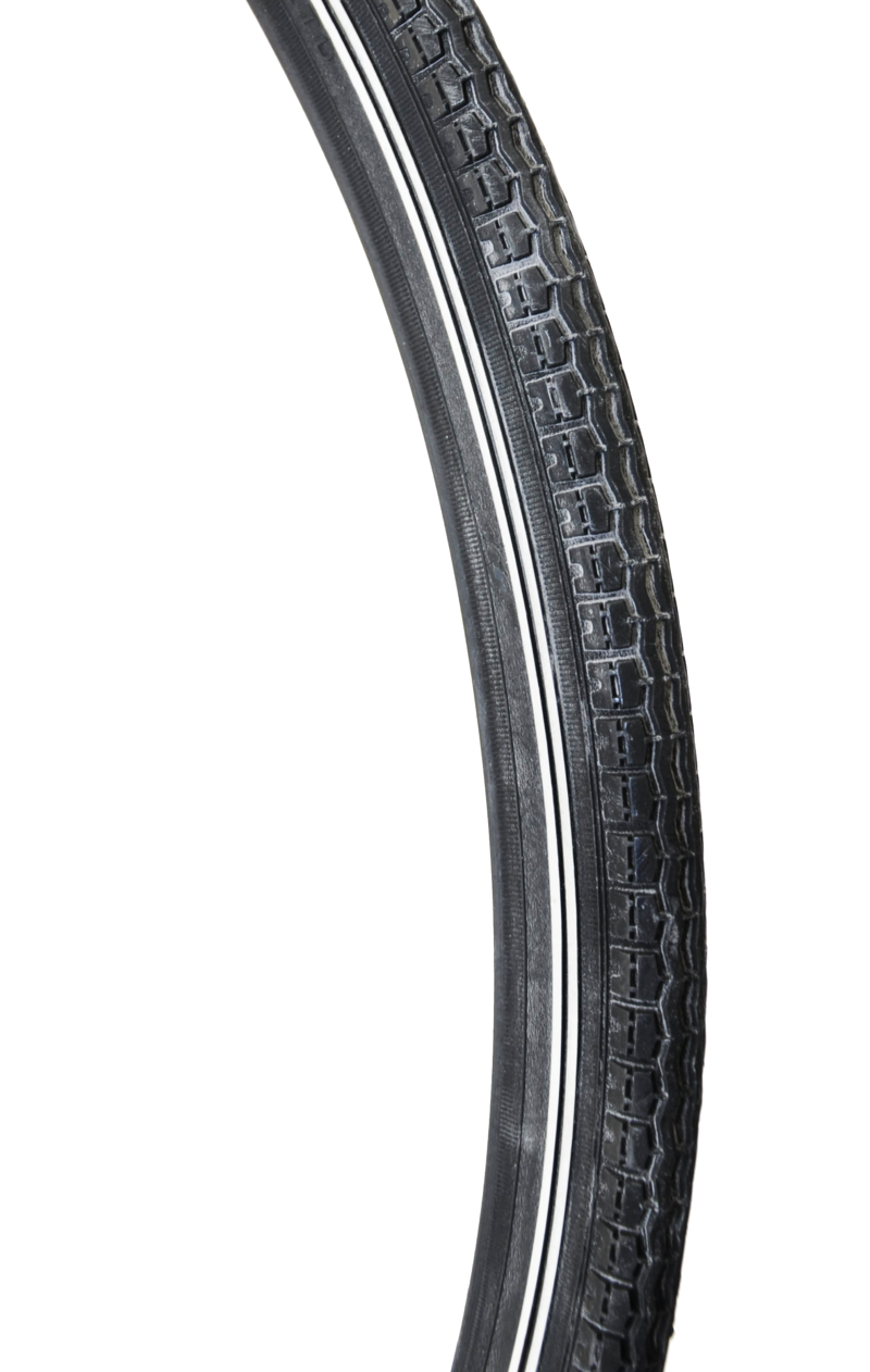 24 x 1 3/8 Inch Wheelchair Tyre Whitewall-1