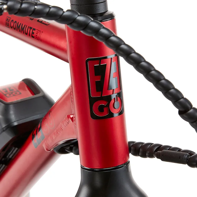Ezego Commuter EX 700c Gents Bike Red 12.8Ah Battery-7