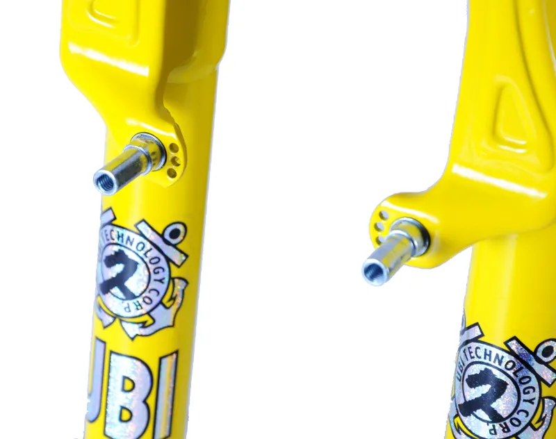 UBI 26 Inch Threaded Suspension Fork Yellow-6