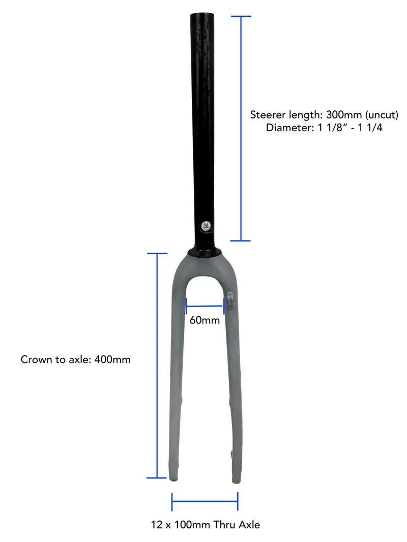 GT Grade 700c Gravel Fork - Raw Unpainted Finish-7