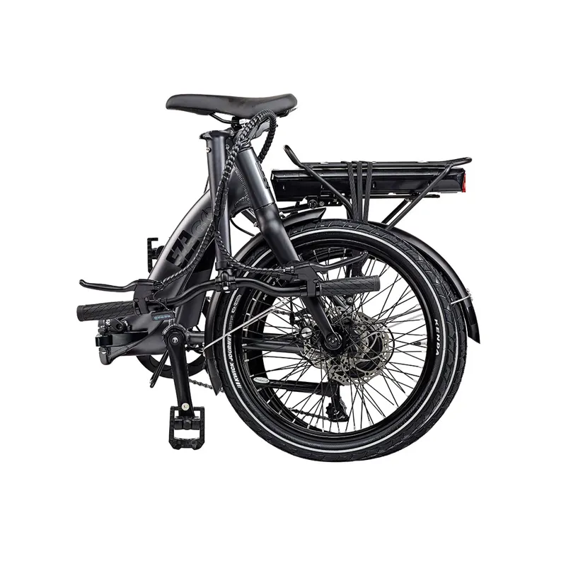 Ezego Fold Low Step 20 Inch Wheel Bike Black 12.8Ah Battery-6