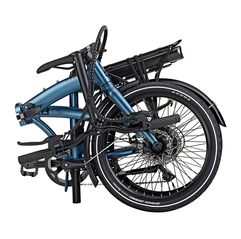 Ezego Fold 20 Inch Wheel Bike Blue 10Ah Battery-1