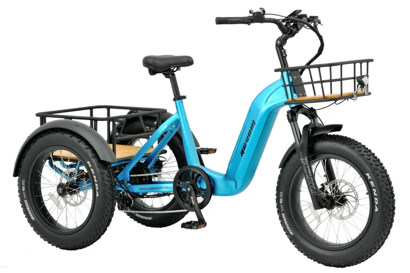 Revom T2 Fat Tyre Electric Mountain Trike Blue