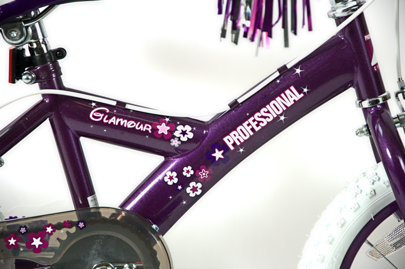 Professional Glamour 16 Inch Wheel Kids Bike Purple-4