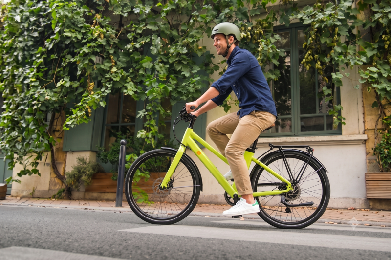 E-Flow City Pro CR-2 Electric Hybrid Bike Step-thru Lime Green 10.4Ah Battery 700c-9