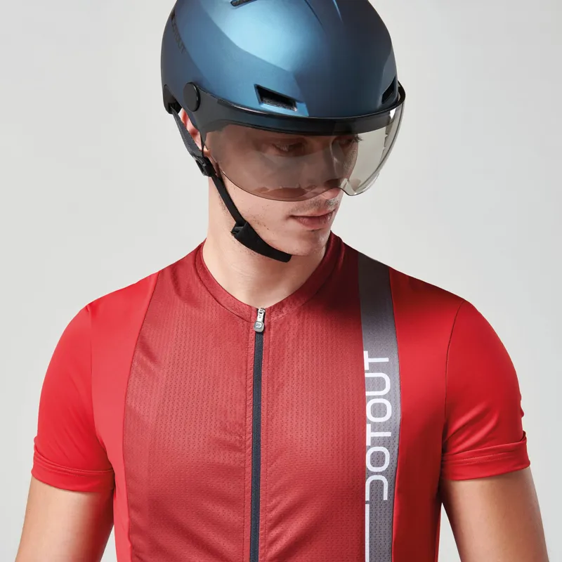 Dotout Downtown Urban Helmet and Visor Blue 55-61cm-3