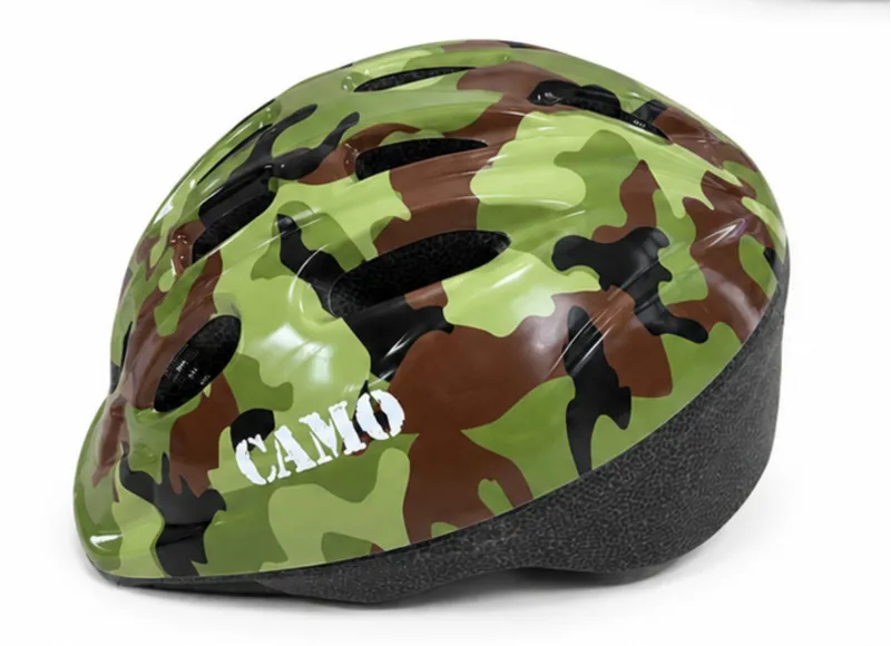 Ammaco Camo Kids Helmet 52-56cm Matt Green
