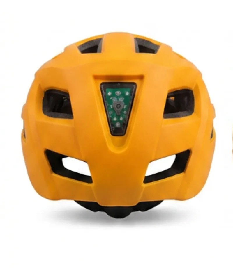 Ammaco MTB Helmet With Rear V LED Orange-2