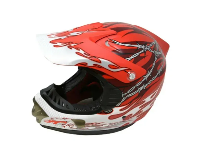 Dragon Full Face Downhill Helmet 55-56cm Red-1