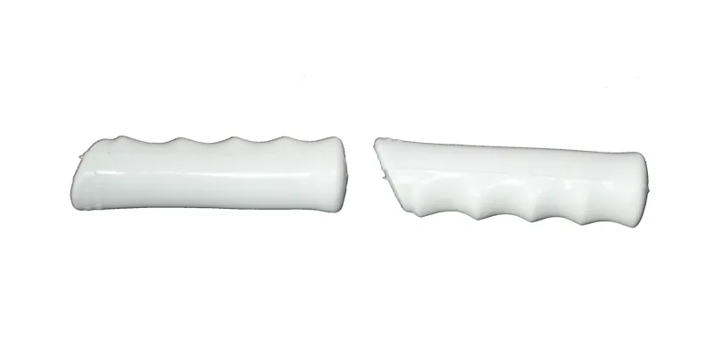 Plastiche Cassano 19mm Handlebar Grips White-1