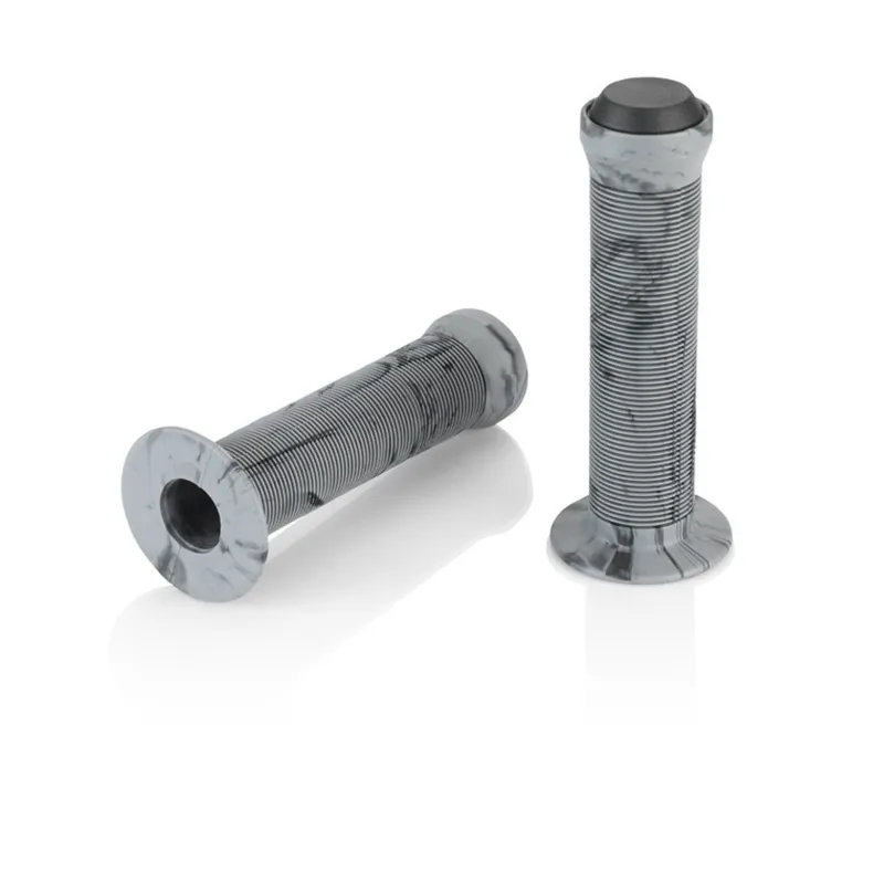 XLC GR-G20 Ribbed Handlebar Grips Grey Marble