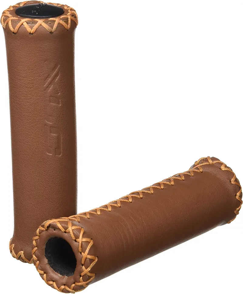 XLC GR-G17 Leather Handlebar Grips Brown-1