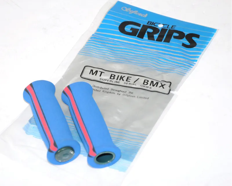 BMX Foam Handlebar Grips Blue-3