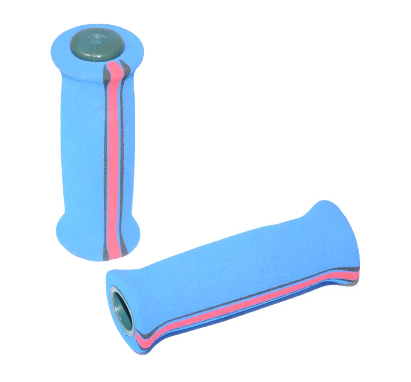 BMX Foam Handlebar Grips Blue-1