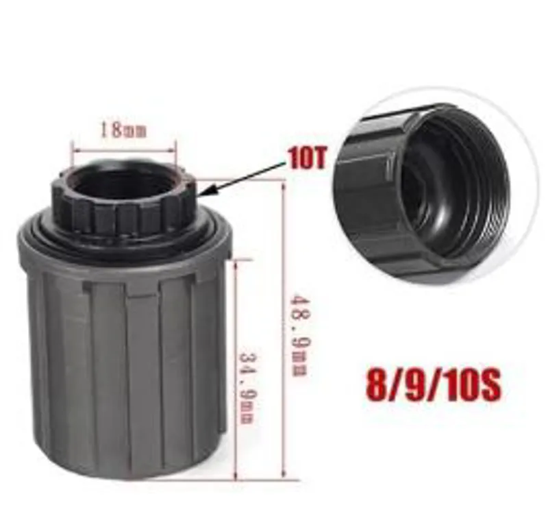 MTB Cassette Freehub Body 8/9SPD Black-3