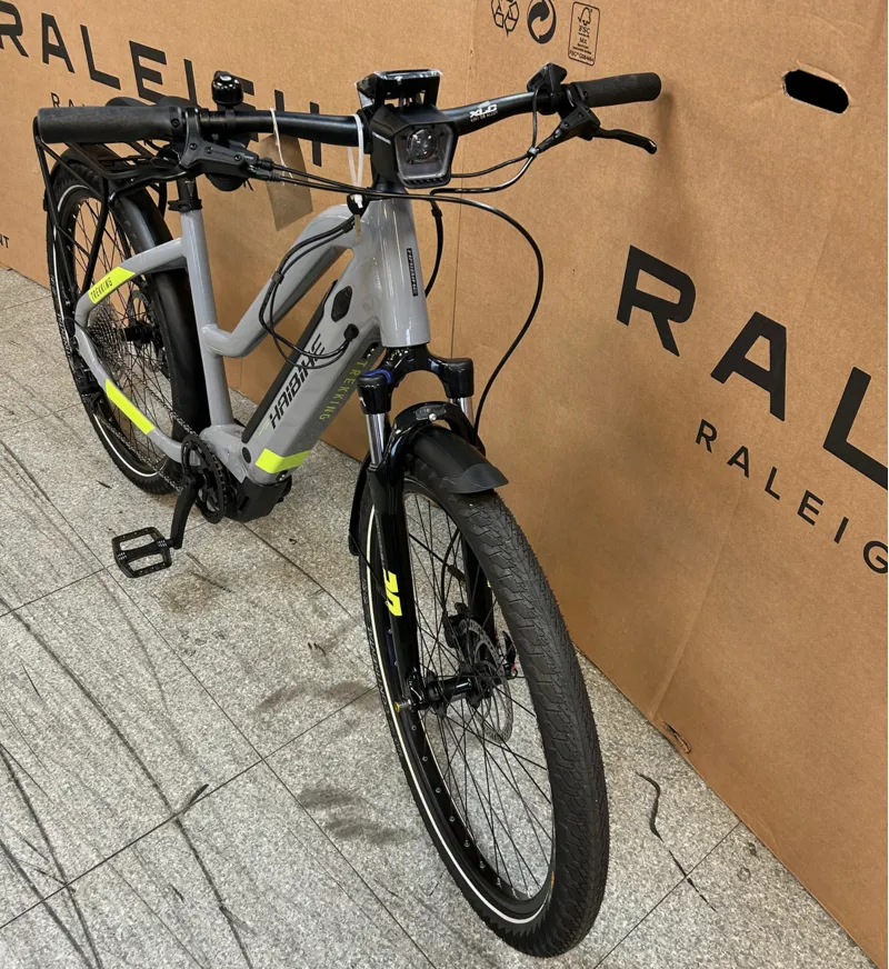 EX-DEMO Haibike Trekking 6 27.5 Electric Hybrid Bike Grey 500Wh-2