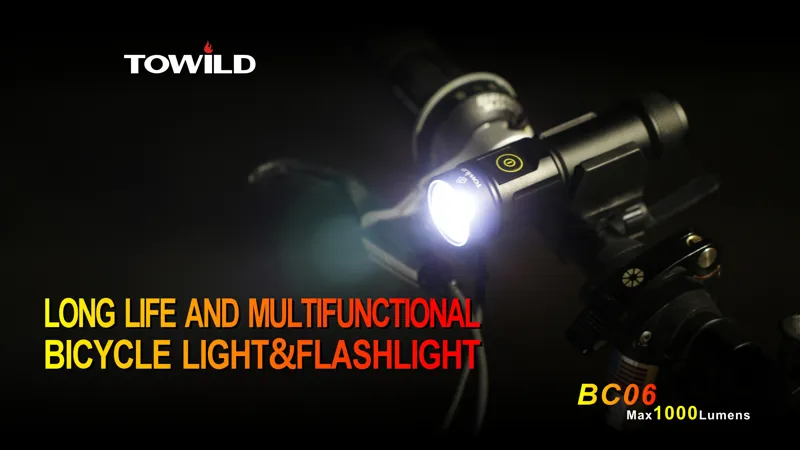 ToWild BC06 USB 1000 Lumen Front Light-4