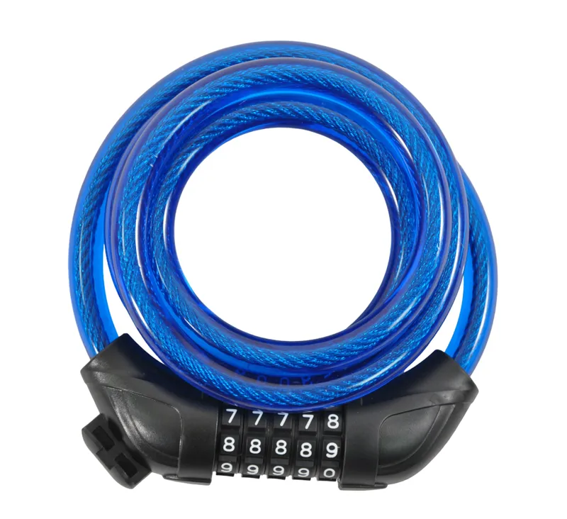 Ammaco 12mm x 1800mm Combi Cable Lock Blue