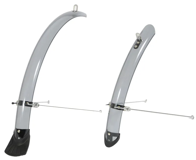 Sunnywheel Front Rear Mid Length Mudguard Set Smoke-2