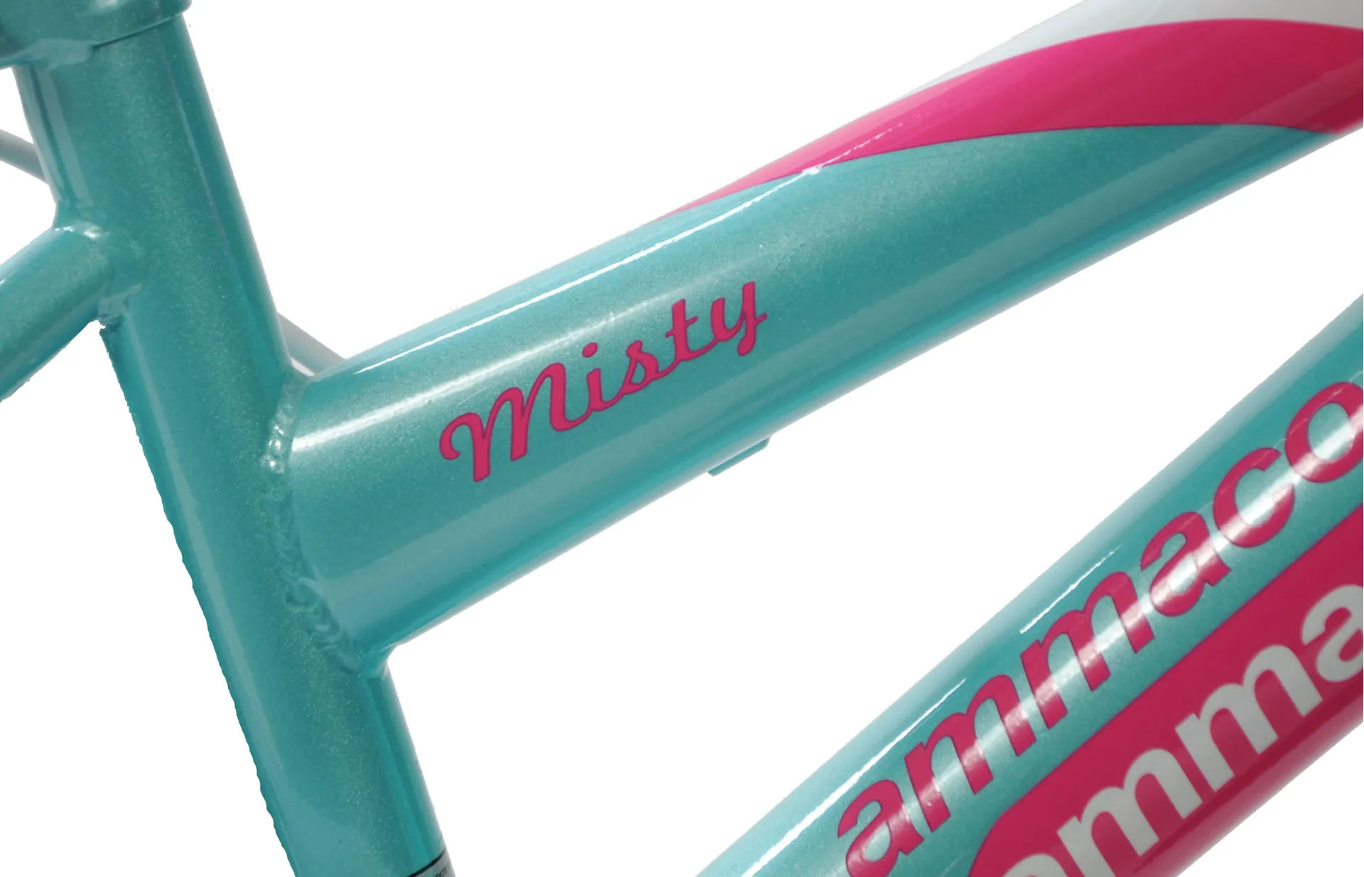 Ammaco Misty 14 Inch Wheel Kids Bike Pink and Blue