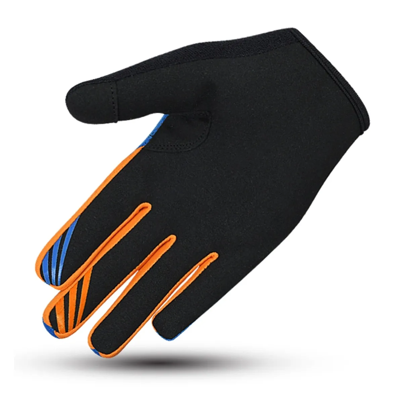ETC Peak Junior MTB Gloves Blue Orange-1