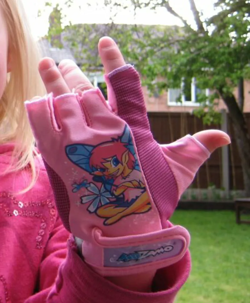 Kidzamo Pixie Pink Cycling Mitts -1