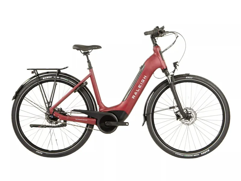 EX-DEMO Raleigh Motus Tour 700c Electric Hybrid Bike Red 500Wh