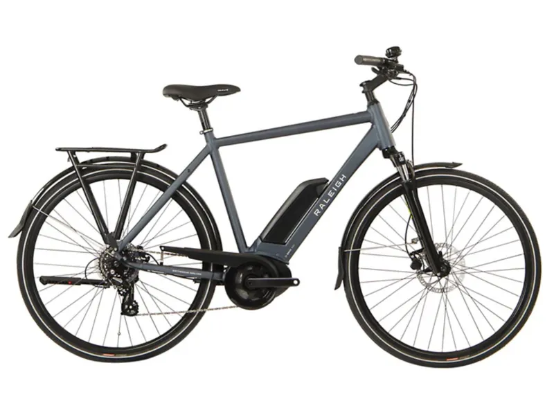 EX-DEMO Raleigh Motus 700c Electric Hybrid Bike Grey/Blue 400Wh