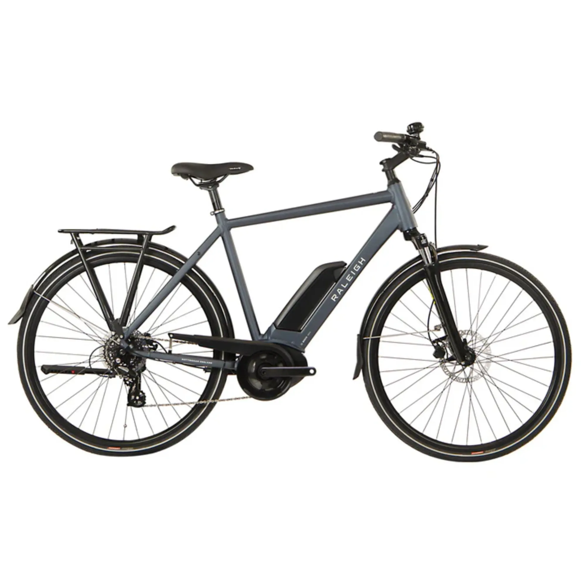 EX-DEMO Raleigh Motus 700c Electric Hybrid Bike Grey/Blue 400Wh