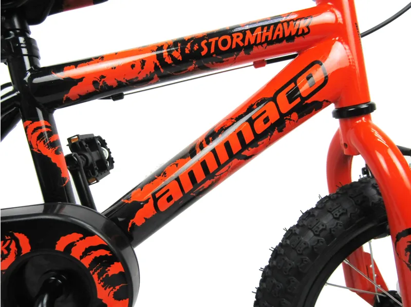 Ammaco Stormhawk 16 Inch Wheels Kids Bike Orange/Black-1