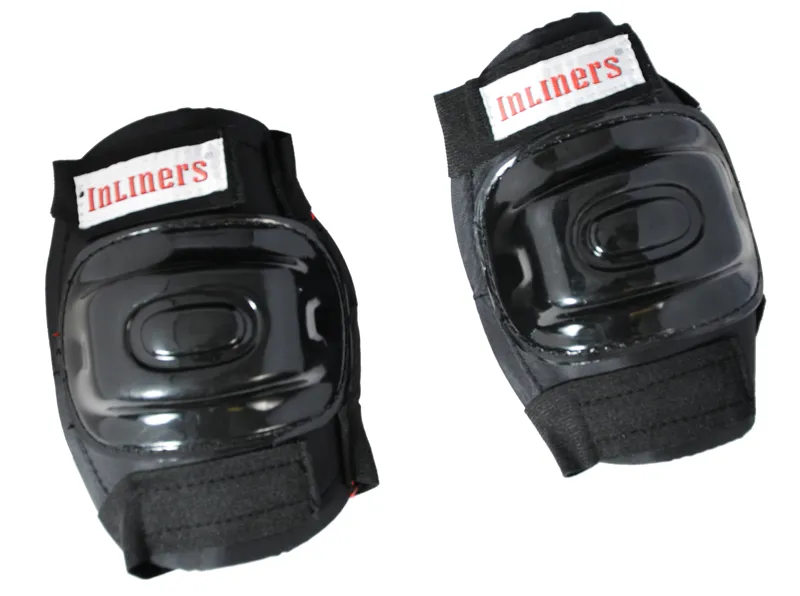 In Liners Knee Elbow Pads Set Black-1