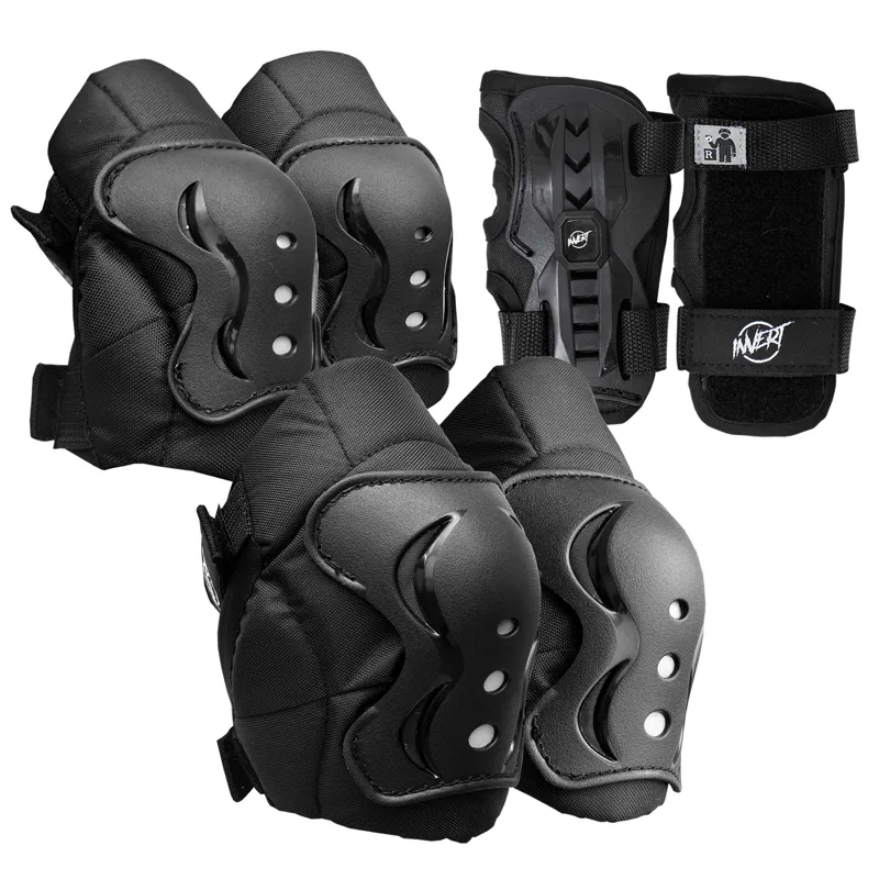 Invert Knee Elbow Wrist Protective Pad Set Black