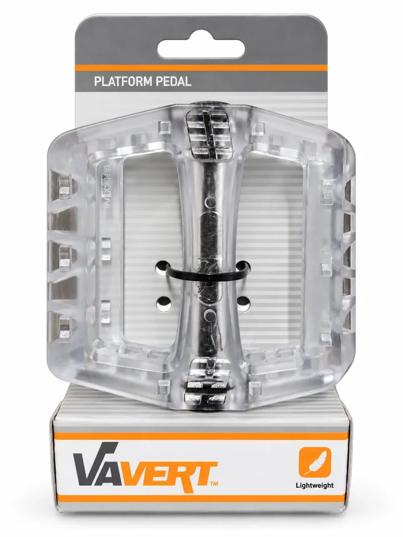 Vavert Platform Pedals 9/16 Clear