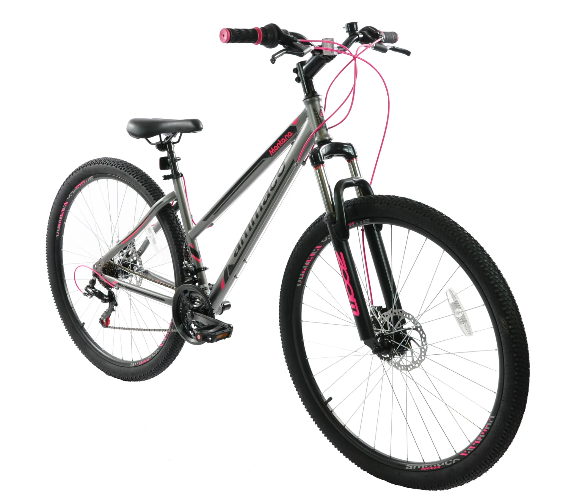 Ammaco Montana 29er Wheel Mountain Bike Grey