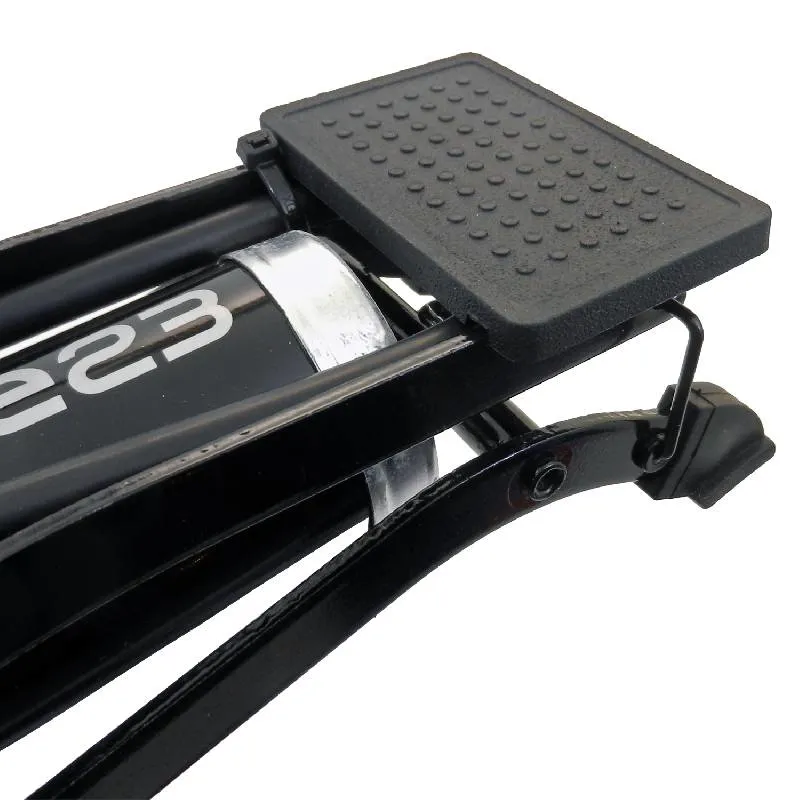 One23 Barrel Foot Pump and Gauge Black-3