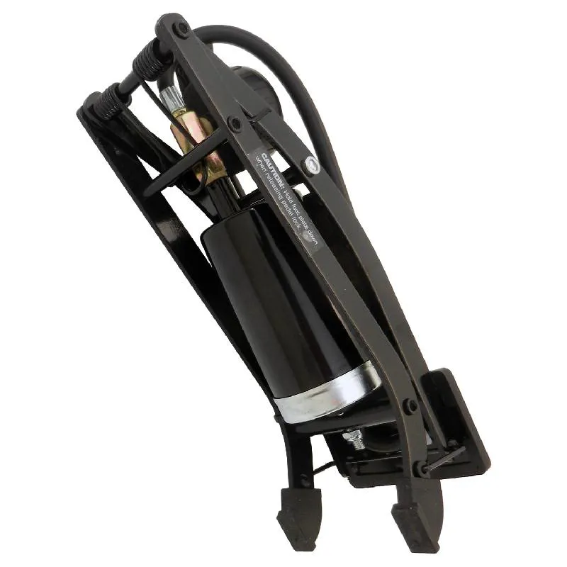 One23 Barrel Foot Pump and Gauge Black-1