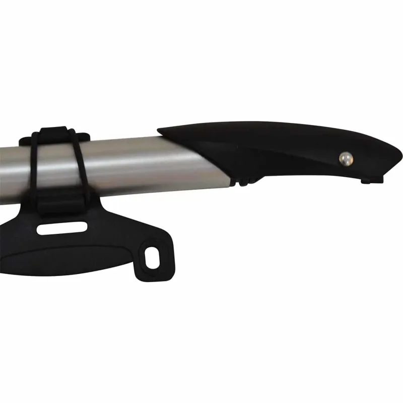 Alloy Mini Pump With Pressure Gauge Silver-2